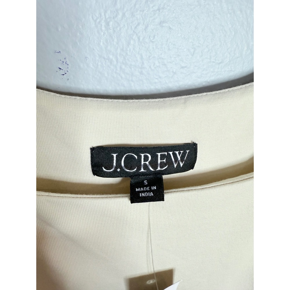 J.Crew Drop-waist mixy dress Small Natural NWT - Picture 6 of 7